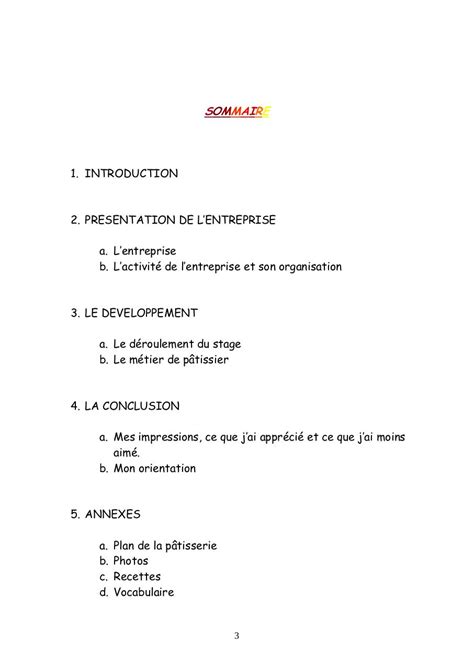 Annexe Rapport De Stage 3eme Exemple Exemple De Groupes