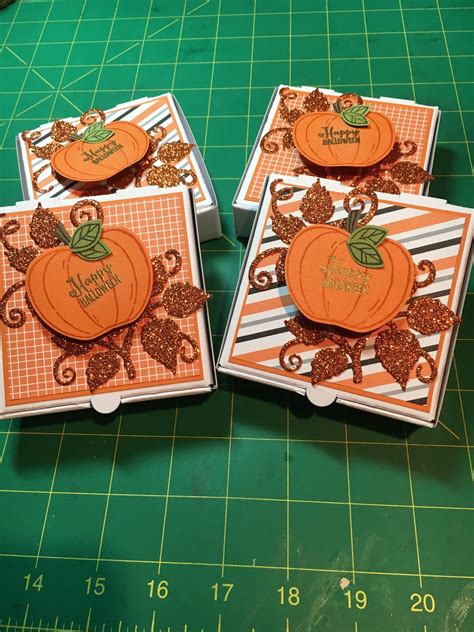 Nannys Pansy Patch Halloween Mini Pizza Boxes