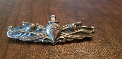 Vintage Us Navy Naval Surface Warfare Pinbadge Usn Clutchback Pin