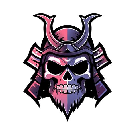 Premium Vector Samurai Skull Logo Vector Illustration
