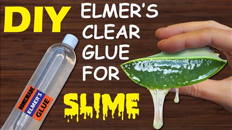 Diy Homemade Clear Slime Glue With Aloe Vera How To Make Elmers