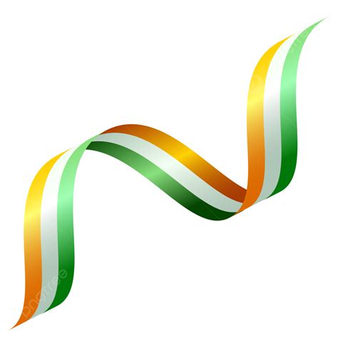 India Flag Ribbon India Flag Ribbon Png And Vector With Transparent