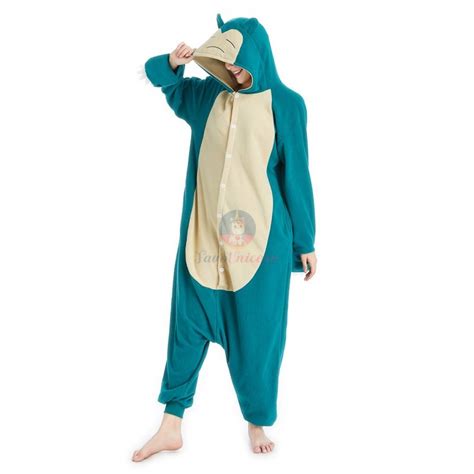 Pokemon Snorlax Onesie Costume Halloween Outfit For Adult Teens