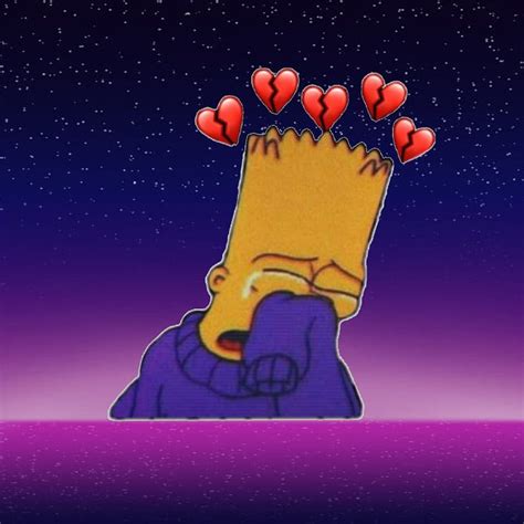 Bart And Lisa Simpson Sad Edit Aesthetic Profile Sad Pfp Hd Phone