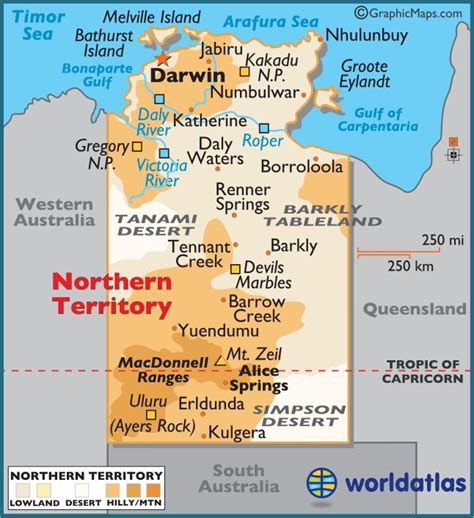 Northern Territory Maps And Facts Northern Territory Australia Map