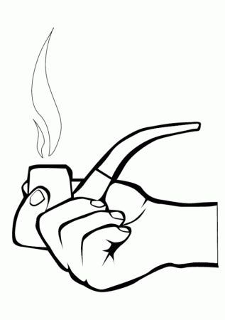 Mexican Man Smoking A Cigar Coloring Page Free Printable Coloring