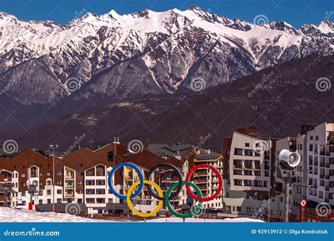 Olympic Village Sochi At The Rosa Khutor Plateau Editorial