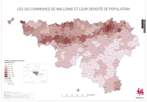 Carte Des Communes Connaître La Wallonie