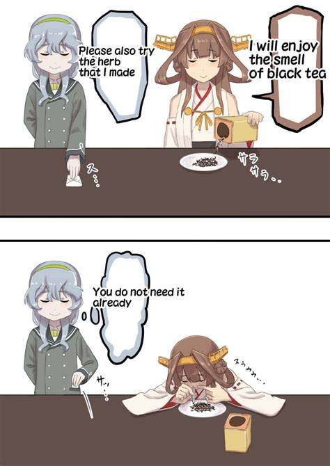 Safebooru 2girls 2koma Brown Hair Closed Eyes Comic Commentary Engrish Grey Hair Hairband