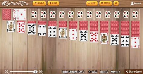 Triple Klondike Solitaire Turn Three Solitaire Bliss