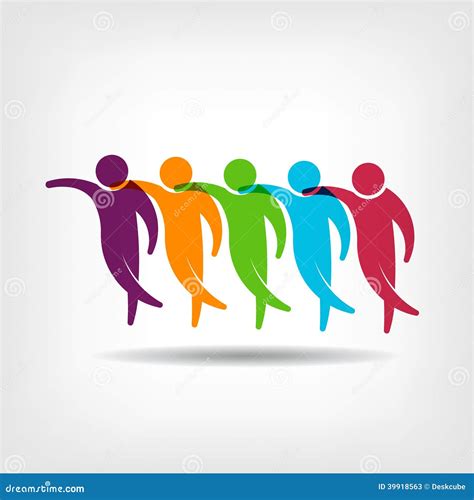 Teamwork Group Of Three People Logo Cartoon Vector