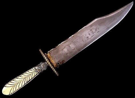 Circa 1830 1840 Large English Bowie Knife California