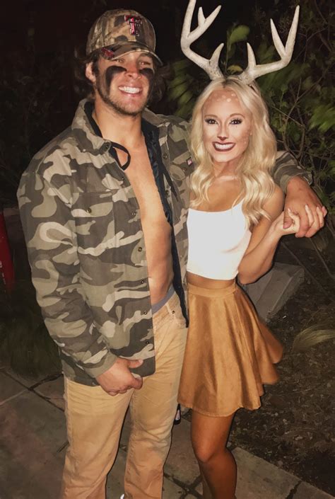 couple halloween costume hunter and a deer halloween 2018 cute couples costumes couples