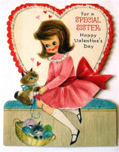 Vintage Valentines Day Card Old Fashioned Valentines Pinterest