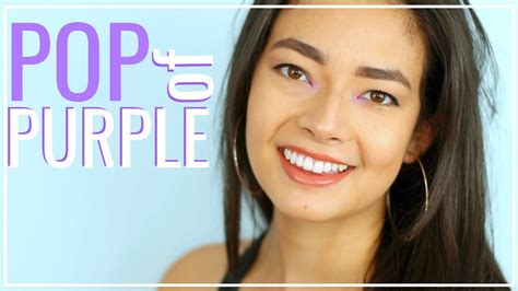 Shay Mitchell Patrick Ta Inspired Makeup Look Pop Of Purple Summer