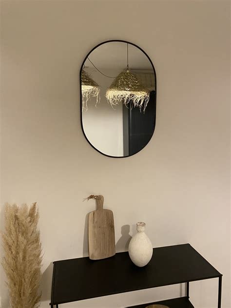 Miroir ovale noir - Samir » Nomad Interior