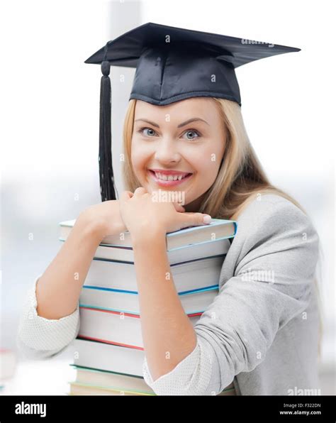Student In Graduation Cap Stock Photo Alamy