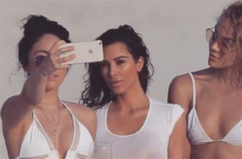 kim kardashian is feelin herself in mexico see her wet t shirt and bikini looks aol