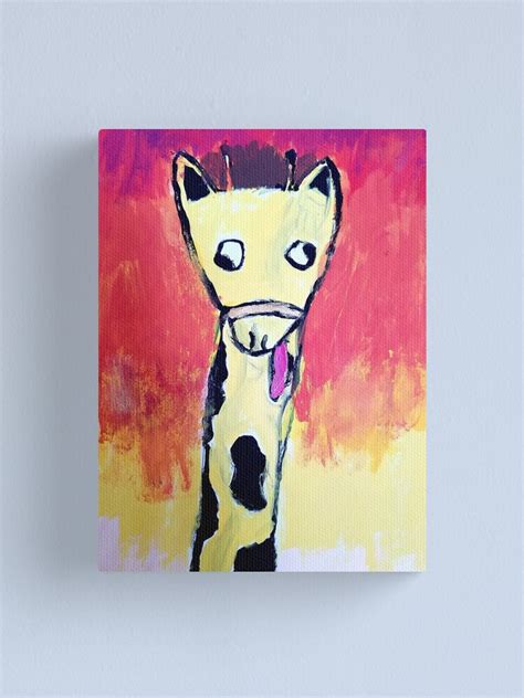 Derpy Giraffe Canvas Print For Sale By Lorileolani Redbubble