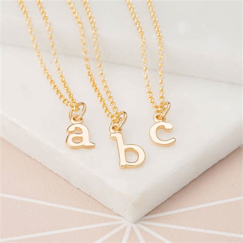 Check spelling or type a new query. Gold Initial Letter Charm Necklace By Lily Charmed | notonthehighstreet.com