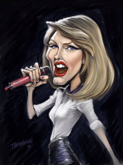 Taylor Swift Caricature Celebrity Caricatures Taylor Swift