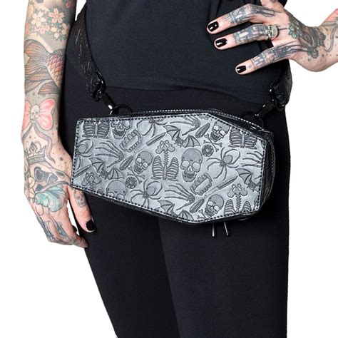 Coffin Fanny Pack Hip Pouch By Kreepsville 666