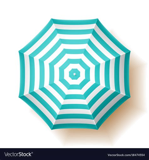 Beach Umbrella Top View Royalty Free Vector Image