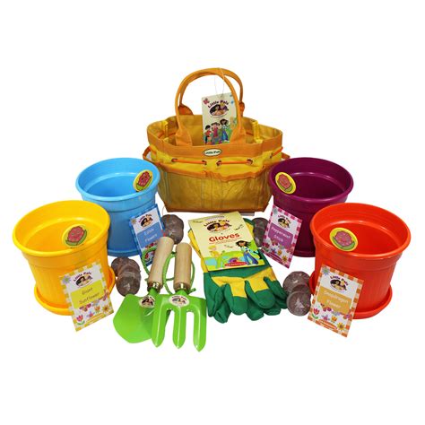 Childrens Grow Your Own Flower Garden Kit Little Pals