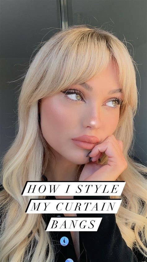 How To Style Curtain Bangs Straight Hair Fmgase