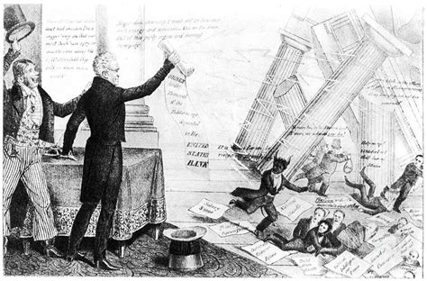 Work with a partner and rotate cartoons around your table. Andrew Jackson Cartoon Photograph by Granger