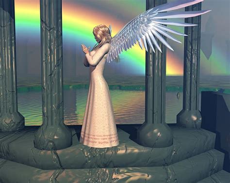 Angel Fantasy Rainbow Girl Hd Wallpaper Peakpx