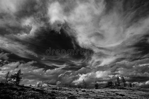 Dramatic Black And White Heaven Stock Image Image Of Cloudy Green