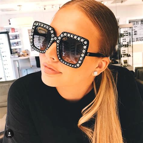 2019 Fashion Women Square Sunglasses Brand Designer Luxury Rhinestone Sun Glasses High Quality