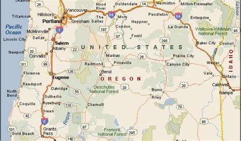 Grant County Oregon Map Secretmuseum