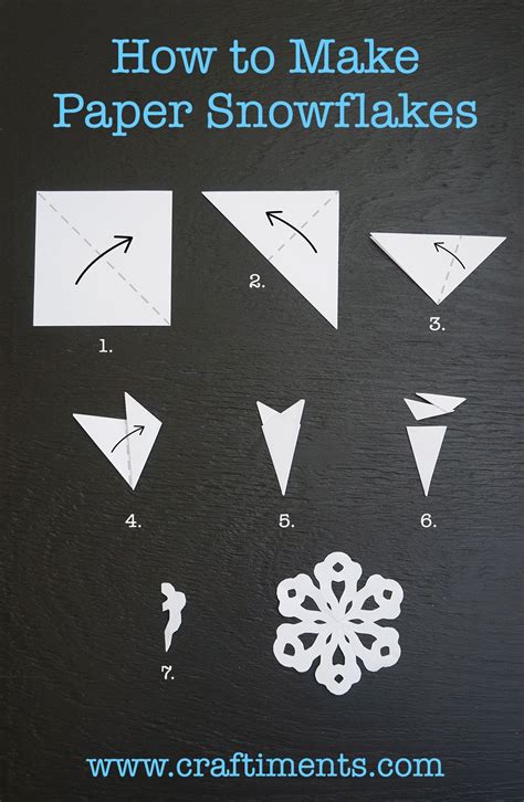 Craftiments How To Make Paper Snowflakes Paper Snowflakes Diy