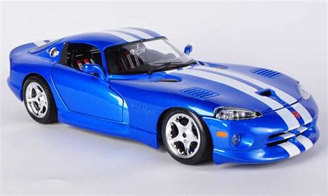 Coche Miniatura Dodge Viper Gts 118 Gt Spirit Gts Azulblanco 1996