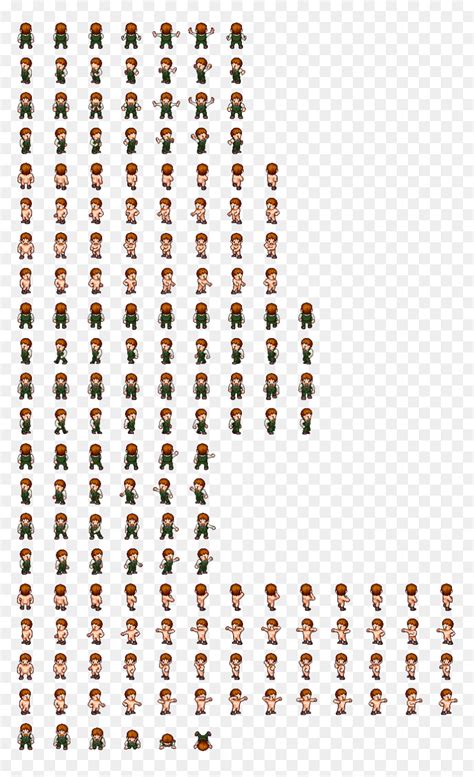 Preview Pixel Art Character Sprite Sheet Hd Png Download Vhv Images
