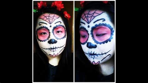 Sugar Skull Makeup Tutorial Halloween Youtube