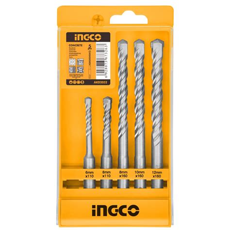 Sds Hammer Drill Bits Set 5 Piece Ingco Tools South Africa