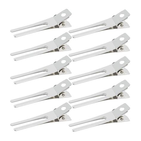 50pcs Hairdressing Double Prong Curl Clips Wobe 18 Curl Setting