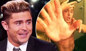 Zac Efron Flashes His Abs In Comical Photo Shared From Visit To Jimmy