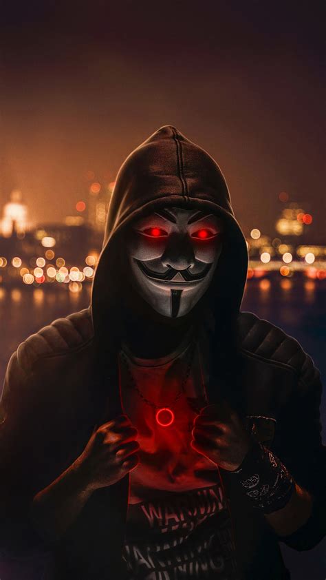 Anonymous Mask Red Eyes Free Wallpapers For Apple Iphone And Samsung