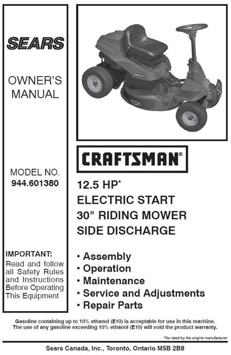 Craftsman 10 Hp 30 Riding Mower For Sale : 30 Best Riding Mowers