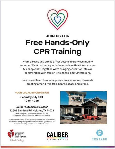 Free Hands Only Cpr Training Helotes Texas July 31 2021