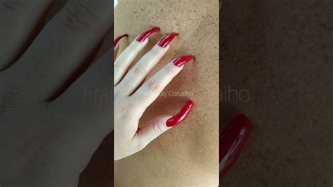 Red Nail Polish Scratching The Back Youtube