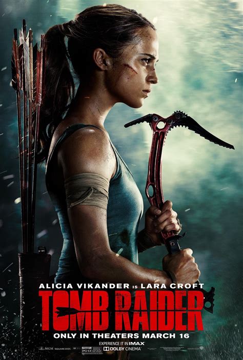 обои Tomb Raider 2018 Алисия Викандер Лара Крофт Расхитительница