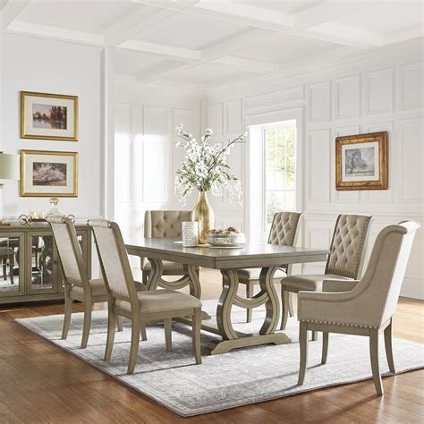 Tufted Dining Chairs With Nailheads George Leather Dining Chair