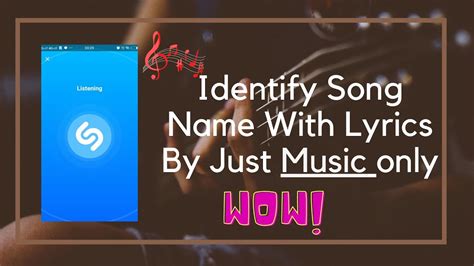 Identify Song With Lyrics By Just Music Only In 5 Secget Songs