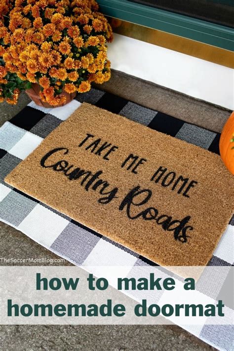 Easy Diy Doormat With A Cricut The Soccer Mom Blog
