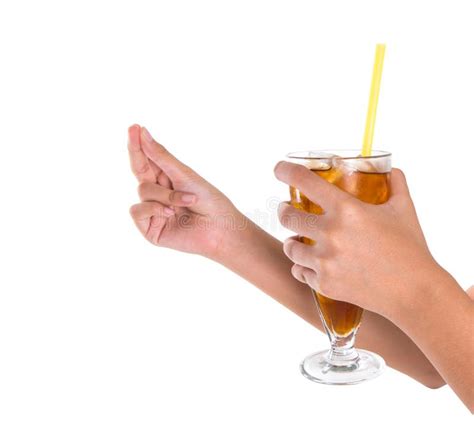teenage girl hand holding drink v stock image image of cooling chill 37667215